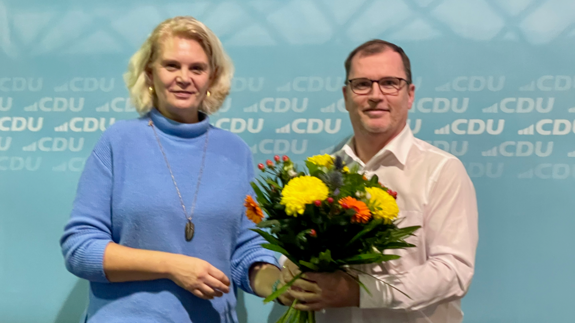 Herzlichen Glckwunsch! Christian Groe mit 95,5 Prozent zum Kreisvorsitzenden gewhlt!